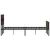 vidaXL Bettgestell ohne Matratze Braun Eiche 140x200 cm Holzwerkstoff