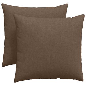 vidaXL Sofakissen 2 pcs Braun 45 x 45 cm Stoff