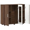 vidaXL Holzschrank mit Speicher Braun Eichen-Optik 88,5 x 30,5 x 73 cm