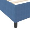 vidaXL Plattformbettgestell Blau 90 x 200 cm Stoff