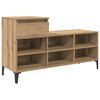 vidaXL Schuhschrank 102 x 36 x 60 cm Holzwerkstoff Artisan-Eiche