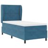 vidaXL Boxspringbett mit Matratze Dunkelblau 190 x 90 cm Polyester