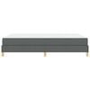 vidaXL Boxspringbett mit Matratze Dunkelgrau 160 x 200 cm Stoff
