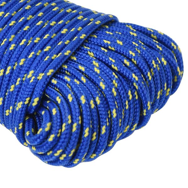 vidaXL Bootsseil Blau 3 mm 25 m Polypropylen