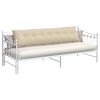 vidaXL R&uuml;ckenkissen Creme 200 x 19 x 50 cm Stoff