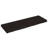 vidaXL Tischplatte Dunkelbraun 120x40x(2-6)cm Massivholz Eiche