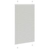 vidaXL Plissee Hellgrau 80x100 cm Stoffbreite 79,4 cm Polyester
