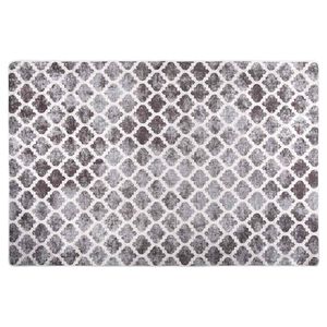 vidaXL Teppich Waschbar 80x150 cm Mehrfarbig Rutschfest