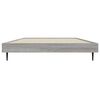 vidaXL Bettgestell Grau Sonoma 90x200 cm Holzwerkstoff