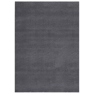 vidaXL Teppich Waschbar Flauschig Kurzflor 160x230 Rutschfest Anthrazi