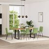 vidaXL Esszimmerst&uuml;hle 6 Stk. Hellgr&uuml;n Samt