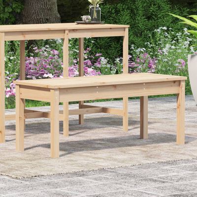 vidaXL Gartenbank 109x44x45 cm Massivholz Kiefer