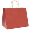 vidaXL Papiertragetaschen 250 Stk. mit Henkeln Rot 32x22x24 cm
