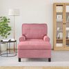 vidaXL Lounge-Liege mit Kissen Rosa 91 x 157 x 91 cm Samt