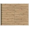 vidaXL Aufbewahrungsbettgestell Artisan-Eiche 160 x 200 cm