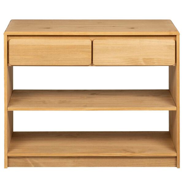 vidaXL Konsolentisch SAUDA Eiche-Optik 89,5x36,5x73 cm Kiefernholz