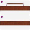vidaXL Raseneinfassung 4 pcs Rostig 450 x 0,05 x 15 cm Wetterfeststahl
