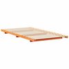 vidaXL Bodenbettgestell Wachsbraun 80 x 210 cm Massivholz Kiefer