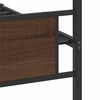 vidaXL Bettgestell ohne Matratze Braun Eiche 100x200 cm Holzwerkstoff