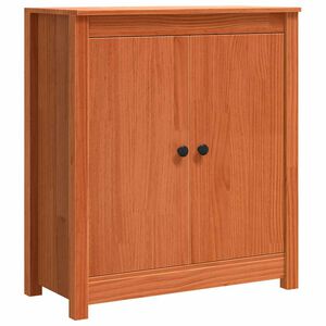 vidaXL Sideboard Wachsbraun 70 x 35 x 80 cm Massives Kiefernholz