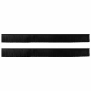 vidaXL Selbstklebende T&uuml;rb&uuml;rstendichtungen 2 stk. Schwarz 100 cm