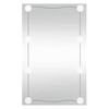 vidaXL Wandspiegel mit LED-Leuchten 40x60 cm Glas Rechteckig