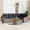 vidaXL Garten-Sofa-Set 6 pcs Grau