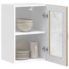 vidaXL K&uuml;chen-H&auml;ngeschrank mit Glast&uuml;r Porto Artisan-Eiche