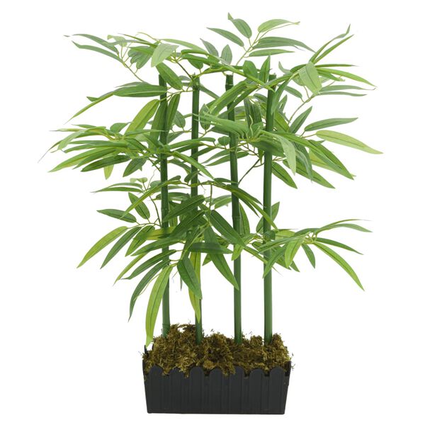 vidaXL Bambusbaum K&uuml;nstlich 240 Bl&auml;tter 80 cm Gr&uuml;n