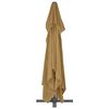 vidaXL Ampelschirm mit Aluminiummast 400 x 300 cm Taupe