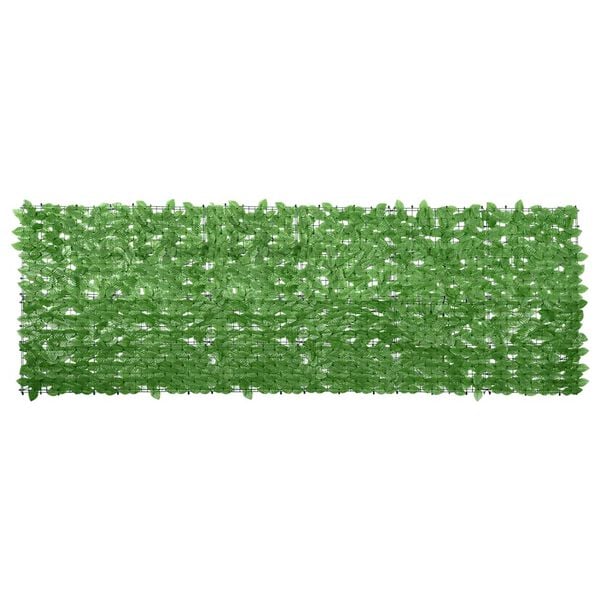 vidaXL Balkon-Sichtschutz mit Grünen Blättern 300x100 cm