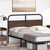 vidaXL Ersatz-Kopfteil Braun Eichen-Optik 140 cm Stahl und Holzwerkstoff