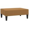 vidaXL Schlafsofa 2-Sitzer mit Fu&szlig;hocker Braun Samt