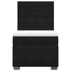 vidaXL Boxspringbett mit Matratze Schwarz 90x190 cm Samt