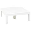 vidaXL 5-tlg. Garten-Lounge-Set Kunststoff Wei&szlig;