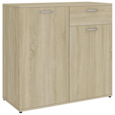 vidaXL Sideboard Sonoma-Eiche 80x36x75 cm Holzwerkstoff