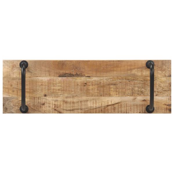 vidaXL Sitzbank 110 cm Raues Mangoholz