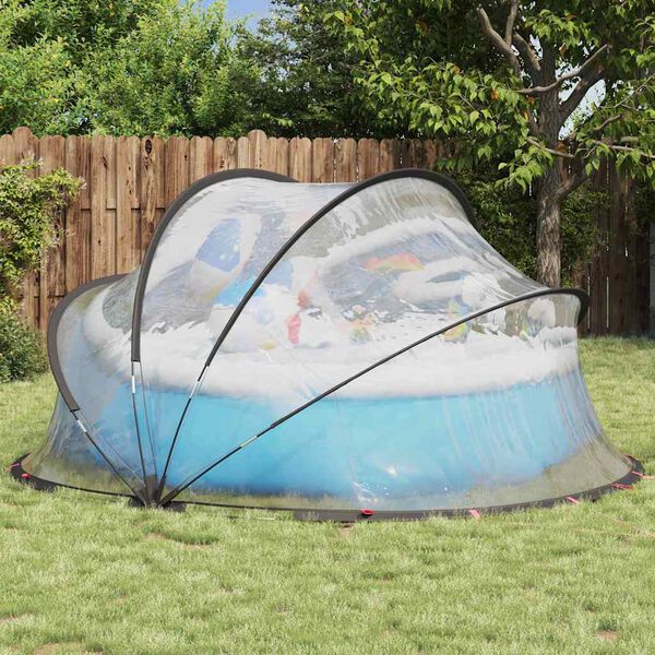 vidaXL Pool-Dome Transparent 336 x 322 x 160 cm PVC