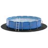 vidaXL Bodenfolie f&uuml;r Pools Schwarz &Oslash; 610 cm Vliesstoff