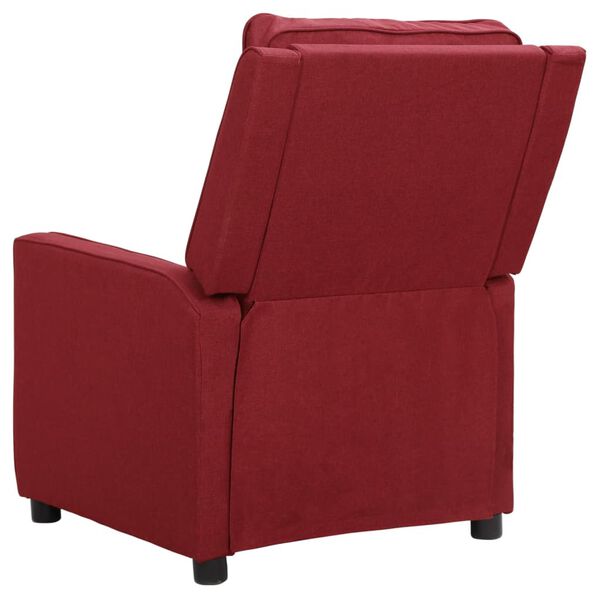 vidaXL Relaxsessel Weinrot Stoff