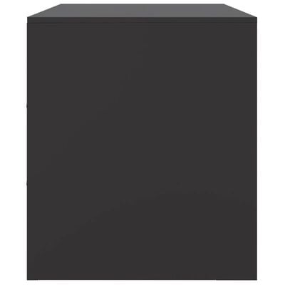 vidaXL TV-Schrank Schwarz 99x39x44 cm Stahl