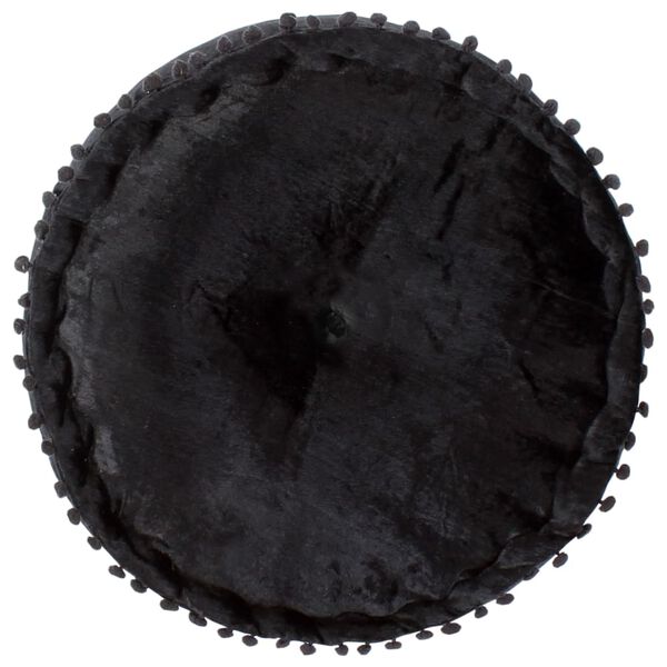 vidaXL Pouf Rund Samt 40&times;20 cm Anthrazit