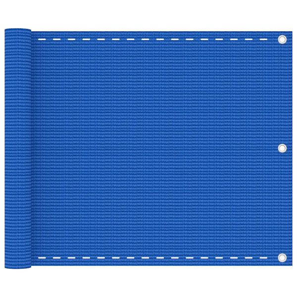vidaXL Balkon-Sichtschutz Blau 75x300 cm HDPE