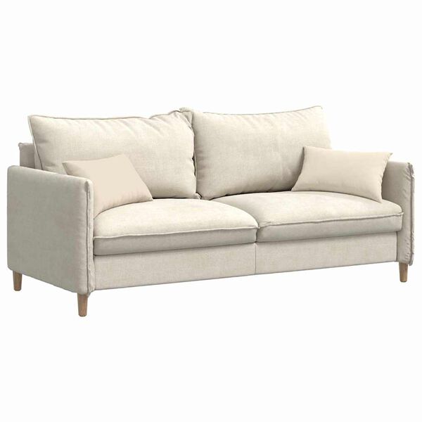 vidaXL Sofakissen 2 St&uuml;ck Beige 50 x 30 cm Stoff