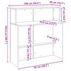 vidaXL Empfangstheke Artisan-Eiche 100x50x103,5 cm Holzwerkstoff