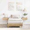 vidaXL Bettgestell ohne Matratze Artisan-Eiche 90x200cm Holzwerkstoff