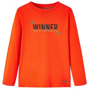 vidaXL Kinder-Langarmshirt Hellorange 104