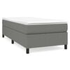 vidaXL Boxspringbettgestell Dunkelgrau 80x200 cm Stoff