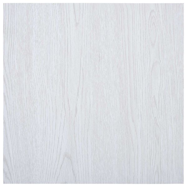 vidaXL Bodenplanken 55 pcs Wei&szlig; 5,11 m&sup2; PVC