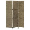vidaXL 3-teiliger Paravent Braun 116&times;160 cm Wasserhyazinthe